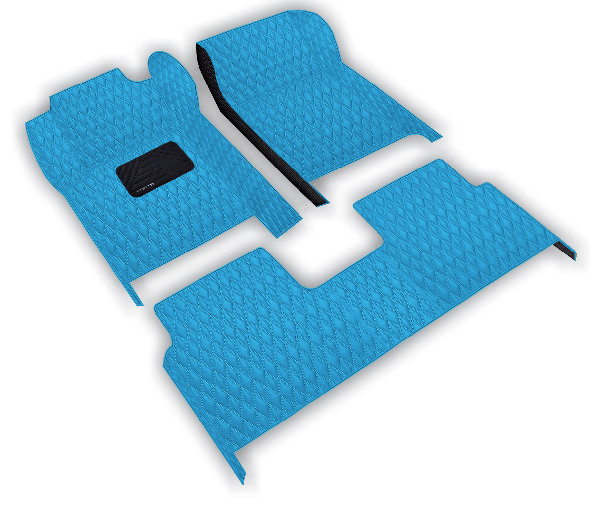 Single Layer Diamond Pattern Truck Floor Mats - Gallery 1