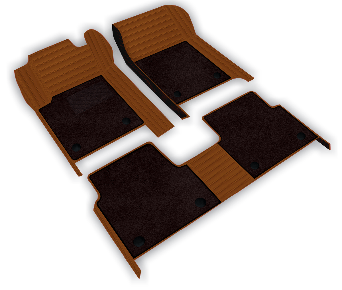 Double Layer Stripe Pattern Truck Floor Mats - Gallery 1
