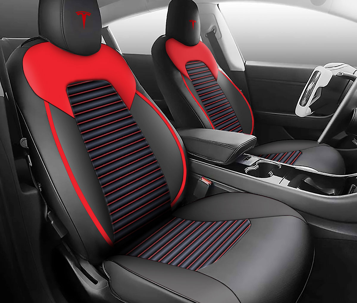 Supreme Series Stripe Pattern Car Seat Covers - Gallery 1
