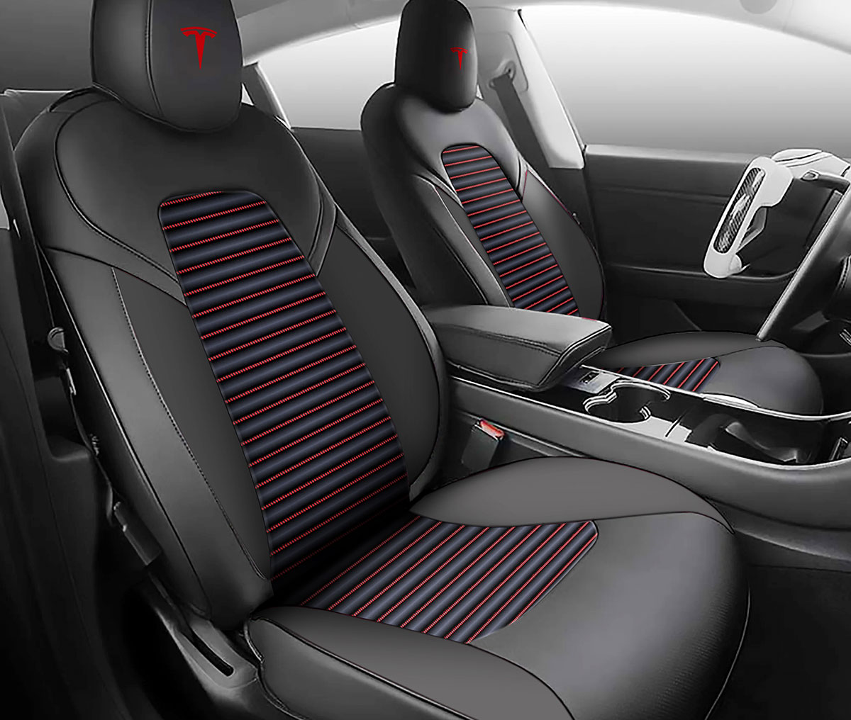 Ultra Series Stripe Pattern Car Seat Covers - Gallery 1