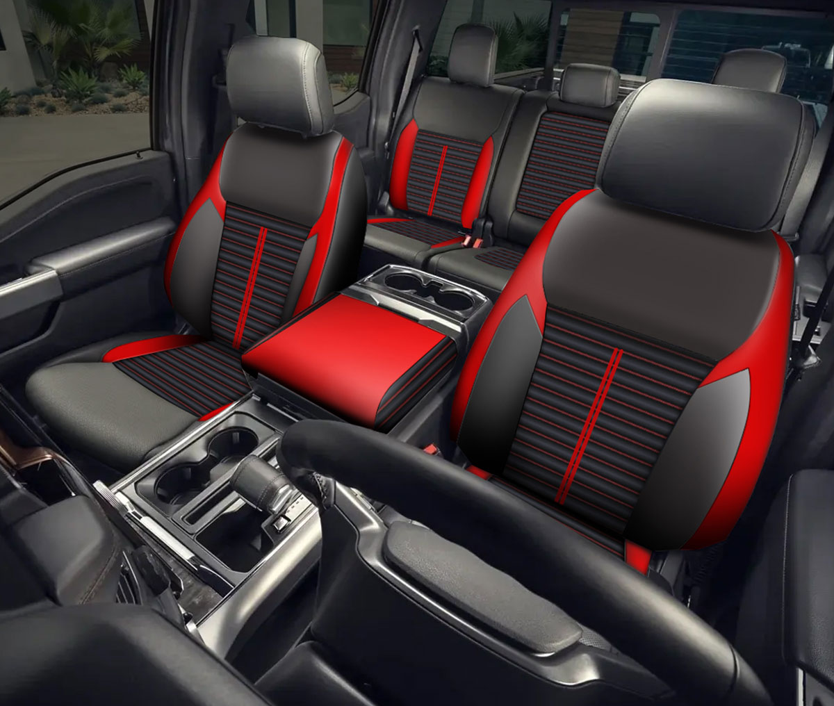 Signature Series Stripe Pattern Truck Seat Covers - Gallery 1