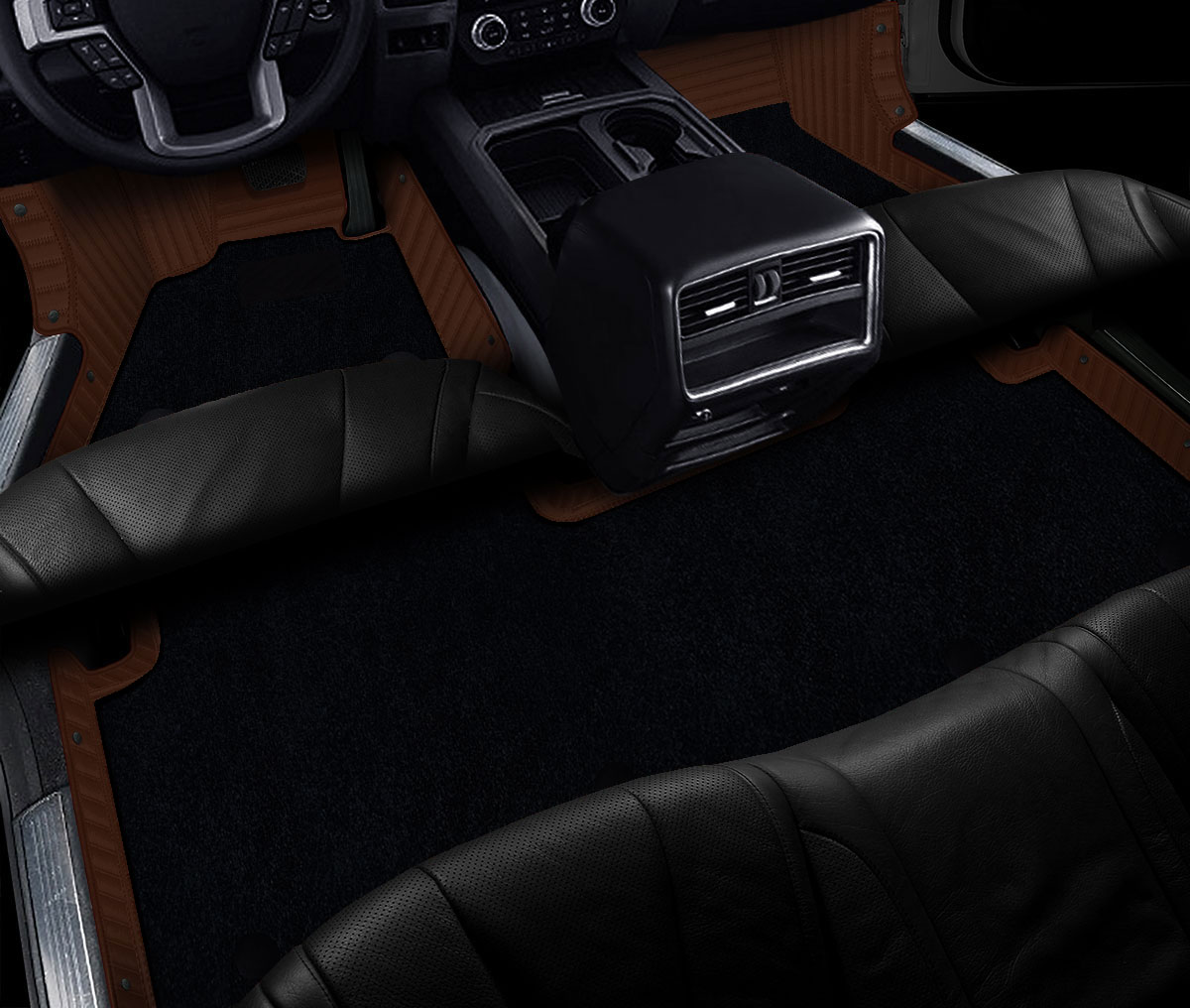 Double Layer Stripe Pattern Truck Floor Mats
