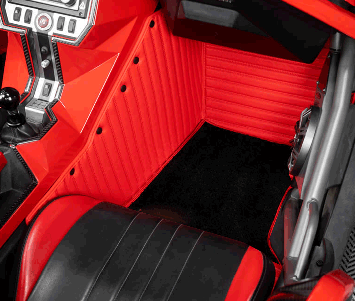 Double Layer Stripe Pattern Slingshot Floor Mats