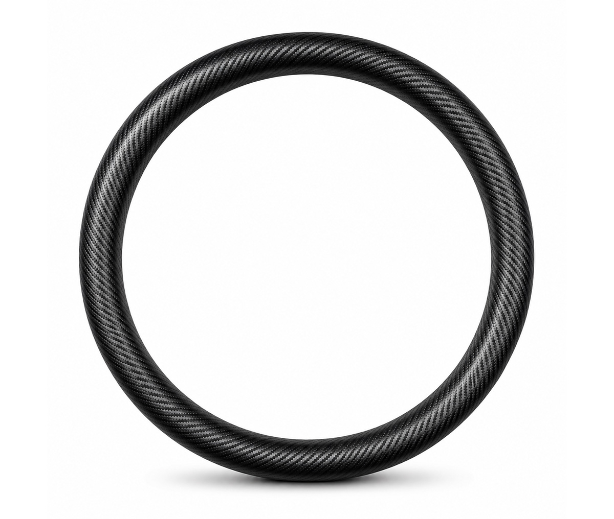 Carbon-Fiber-Style Truck Steering Wheel Cover