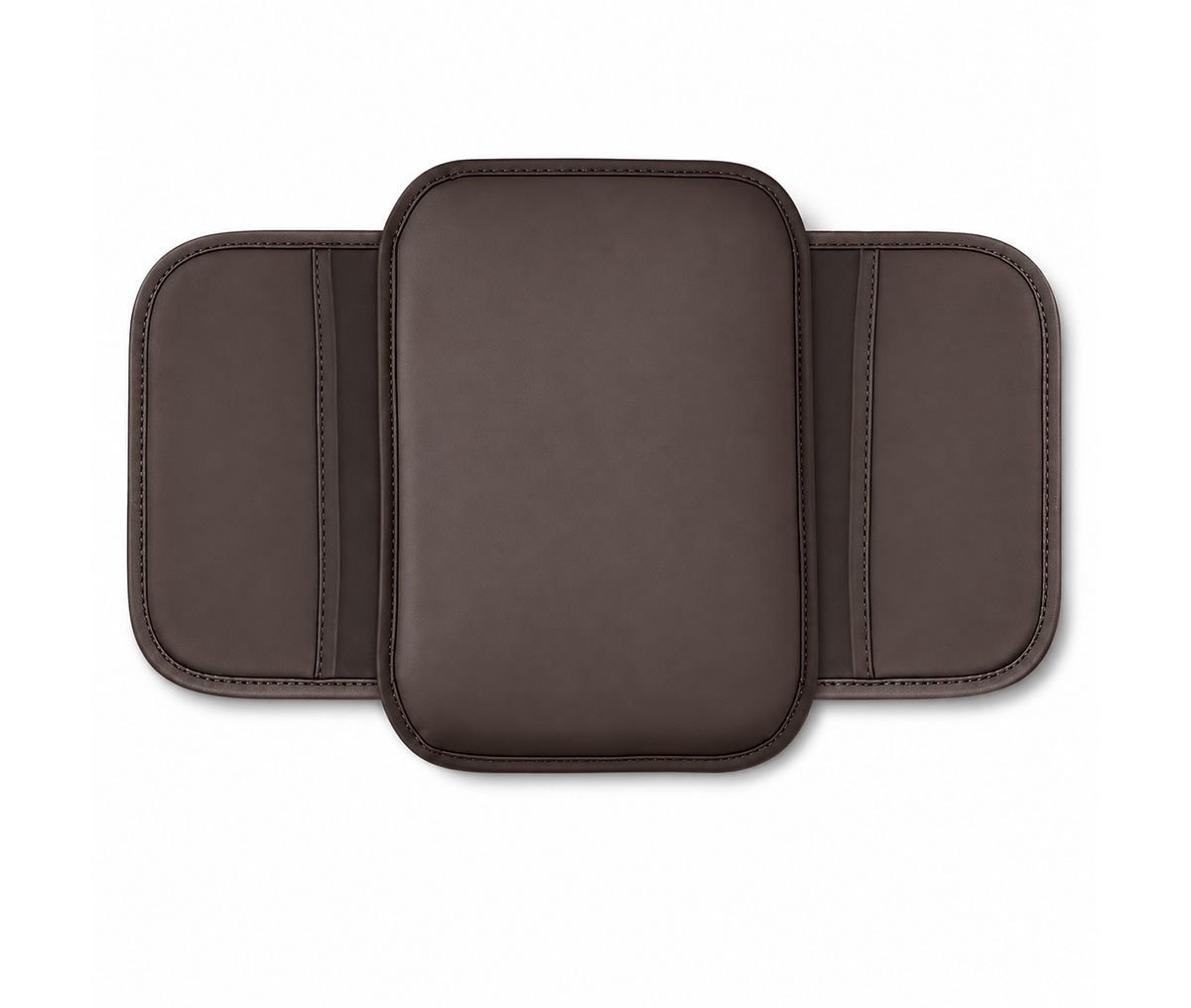 Leather Center Console Armrest Booster Pad with Storage Pocket for truck