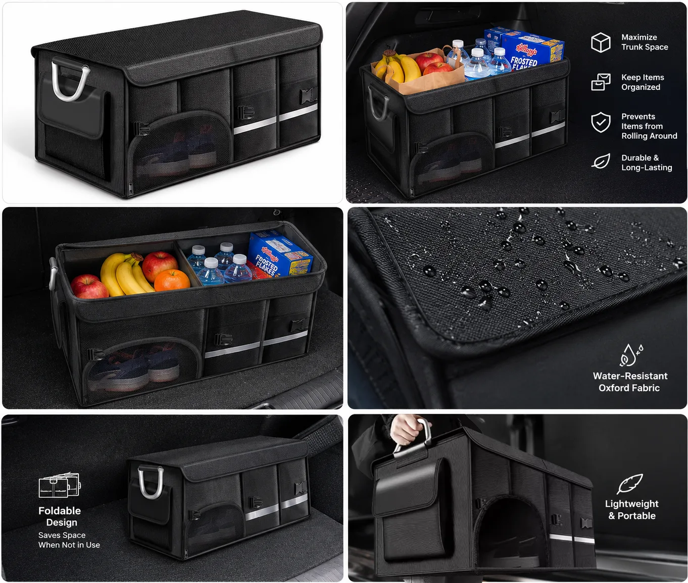 Foldable Oxford Trunk Organizer - Gallery 4