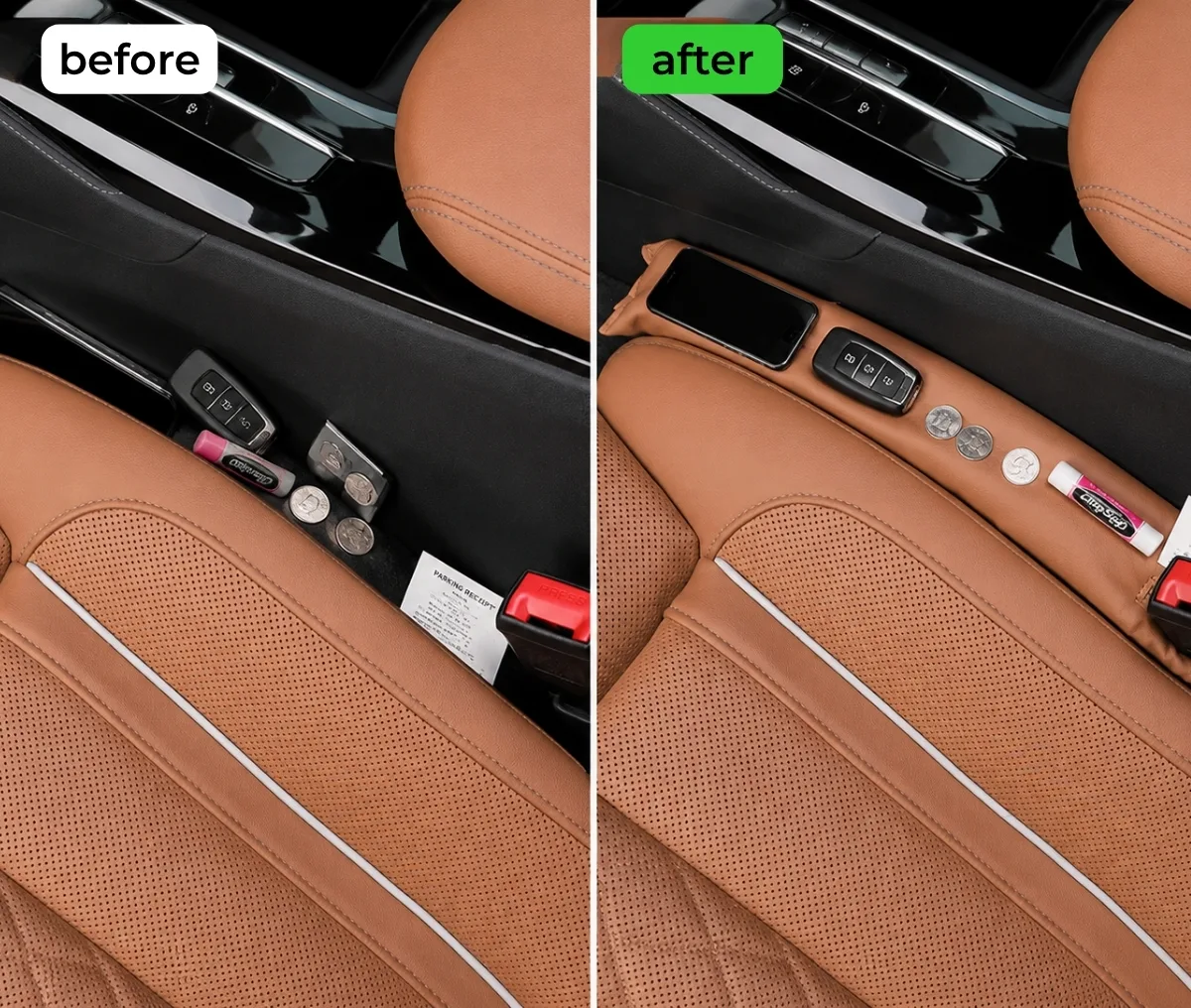 Leather Truck Seat Gap Filler - Gallery 1